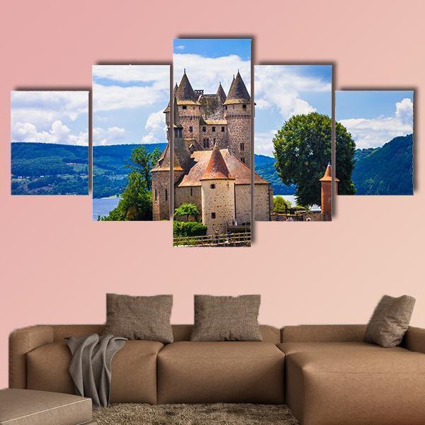 Chateau De Val Canvas Wall Art-5 Star-Gallery Wrap-62" x 32"-Tiaracle