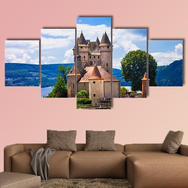 Chateau De Val Canvas Wall Art-3 Horizontal-Gallery Wrap-37" x 24"-Tiaracle