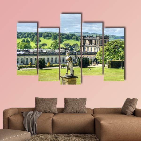 Chatsworth House Britain Canvas Wall Art-5 Pop-Gallery Wrap-47" x 32"-Tiaracle