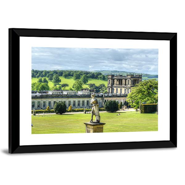 Chatsworth House Britain Canvas Wall Art-3 Horizontal-Gallery Wrap-25" x 16"-Tiaracle