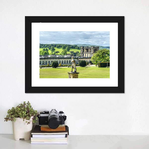 Chatsworth House Britain Canvas Wall Art-3 Horizontal-Gallery Wrap-25" x 16"-Tiaracle