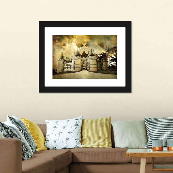 Chaumont Castle Canvas Wall Art-3 Horizontal-Gallery Wrap-25" x 16"-Tiaracle