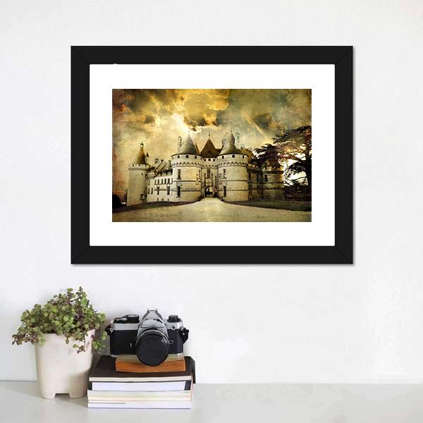 Chaumont Castle Canvas Wall Art-1 Piece-Framed Print-20" x 16"-Tiaracle