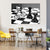 Checkmate With Black And White Board And Glass Pieces Canvas Wall Art-4 Horizontal-Gallery Wrap-34" x 24"-Tiaracle