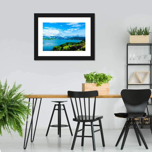 Cheow Lan Dam Canvas Wall Art-3 Horizontal-Gallery Wrap-25" x 16"-Tiaracle