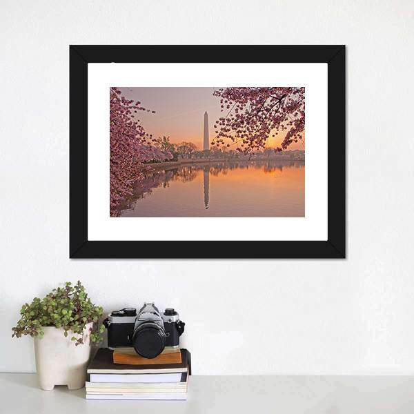 Cherry Blossom Festival Canvas Wall Art-1 Piece-Framed Print-20" x 16"-Tiaracle
