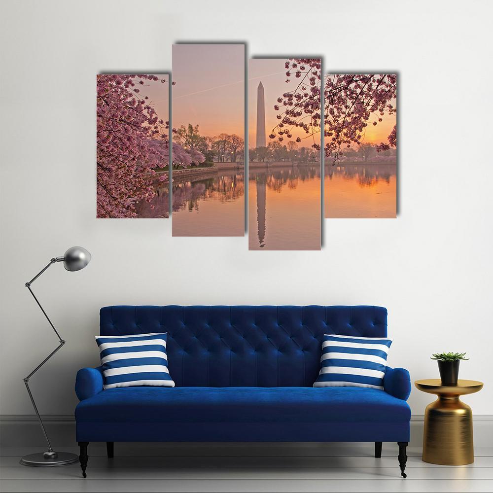 Cherry Blossom Festival Canvas Wall Art-4 Pop-Gallery Wrap-50" x 32"-Tiaracle
