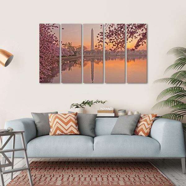 Cherry Blossom Festival Canvas Wall Art-5 Horizontal-Gallery Wrap-22" x 12"-Tiaracle