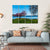 Cherry Tree Near Lake Canvas Wall Art-4 Horizontal-Gallery Wrap-34" x 24"-Tiaracle