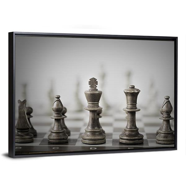 Chess Game Abstract Canvas Wall Art-5 Horizontal-Gallery Wrap-22" x 12"-Tiaracle