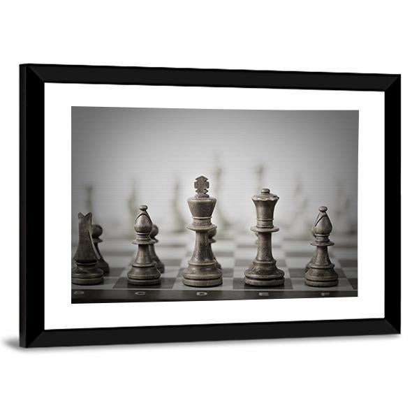 Chess Game Abstract Canvas Wall Art-5 Horizontal-Gallery Wrap-22" x 12"-Tiaracle
