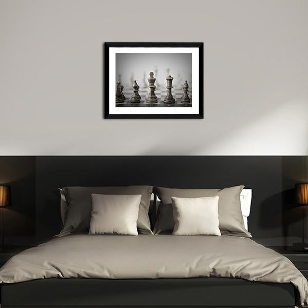 Chess Game Abstract Canvas Wall Art-5 Horizontal-Gallery Wrap-22" x 12"-Tiaracle
