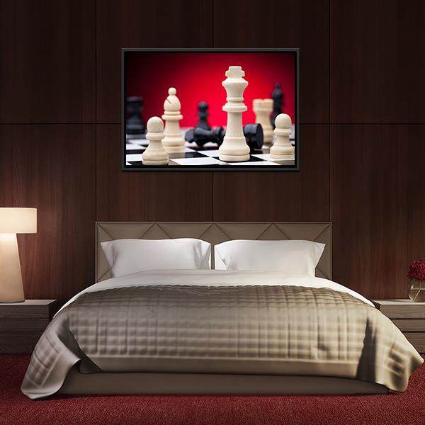 Chess Pieces Canvas Wall Art-5 Horizontal-Gallery Wrap-22" x 12"-Tiaracle
