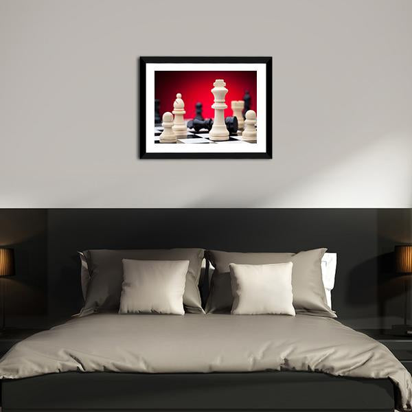 Chess Pieces Canvas Wall Art-5 Horizontal-Gallery Wrap-22" x 12"-Tiaracle