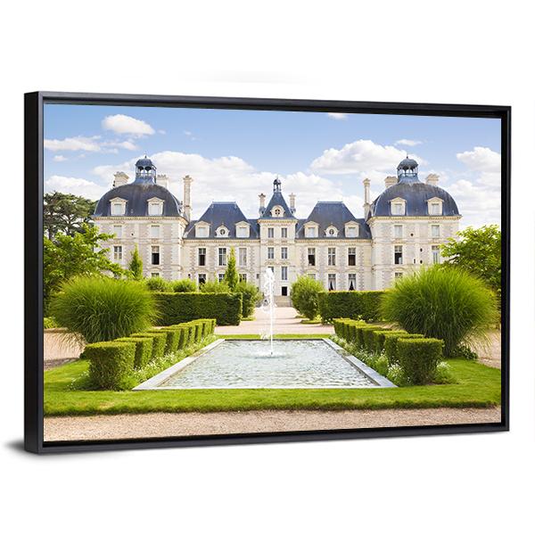 Cheverny Chateau Canvas Wall Art-3 Horizontal-Gallery Wrap-25" x 16"-Tiaracle