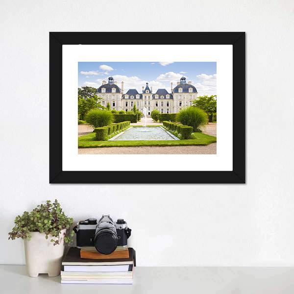 Cheverny Chateau Canvas Wall Art-3 Horizontal-Gallery Wrap-25" x 16"-Tiaracle