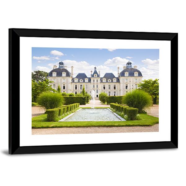 Cheverny Chateau Panoramic Canvas Wall Art-1 Piece-36" x 12"-Tiaracle