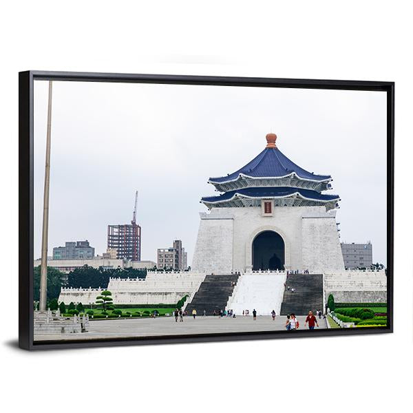 Chiang Kai Shek Memorial Hall Canvas Wall Art-3 Horizontal-Gallery Wrap-25" x 16"-Tiaracle