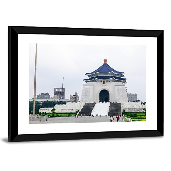 Chiang Kai Shek Memorial Hall Canvas Wall Art-3 Horizontal-Gallery Wrap-25" x 16"-Tiaracle