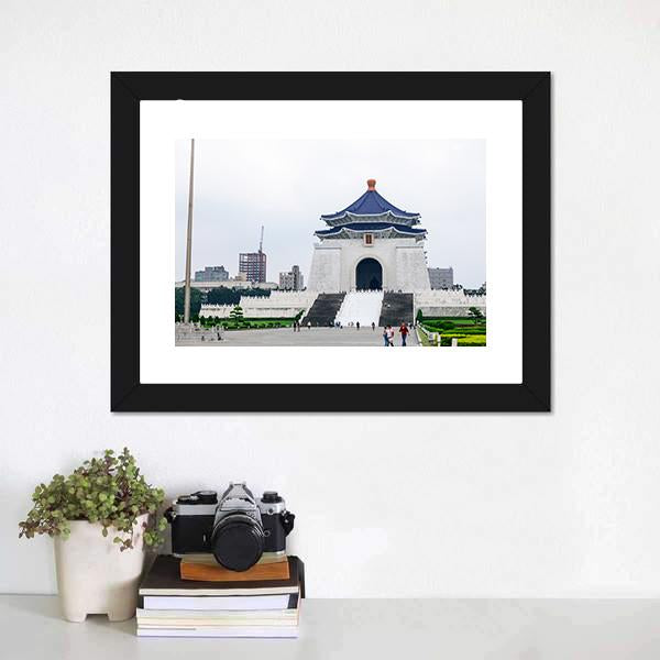 Chiang Kai Shek Memorial Hall Canvas Wall Art-3 Horizontal-Gallery Wrap-25" x 16"-Tiaracle