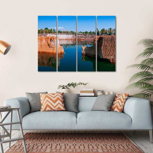 Chiang Mai Grand Canyon Canvas Wall Art-4 Horizontal-Gallery Wrap-34" x 24"-Tiaracle