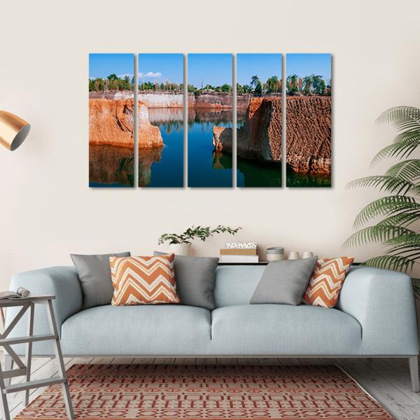 Chiang Mai Grand Canyon Canvas Wall Art-5 Horizontal-Gallery Wrap-22" x 12"-Tiaracle