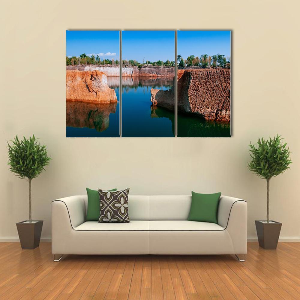 Chiang Mai Grand Canyon Canvas Wall Art-3 Horizontal-Gallery Wrap-37" x 24"-Tiaracle
