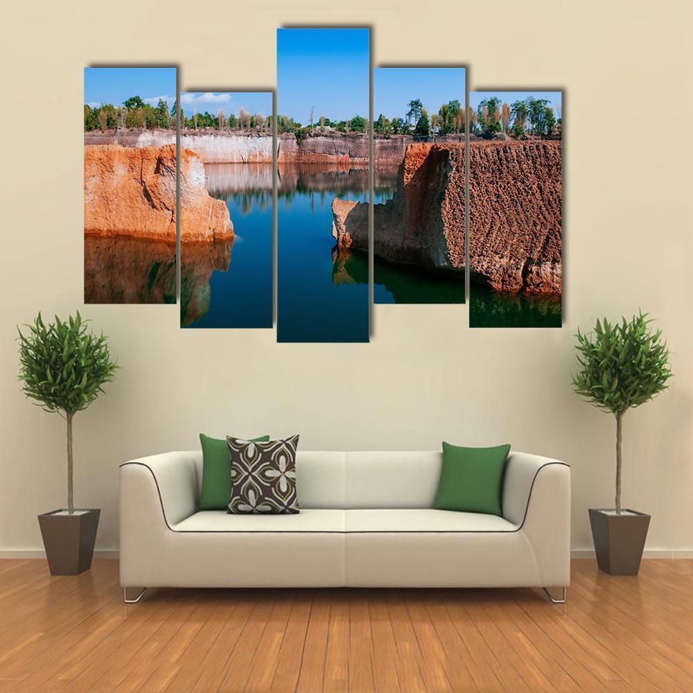 Chiang Mai Grand Canyon Canvas Wall Art-5 Pop-Gallery Wrap-47" x 32"-Tiaracle