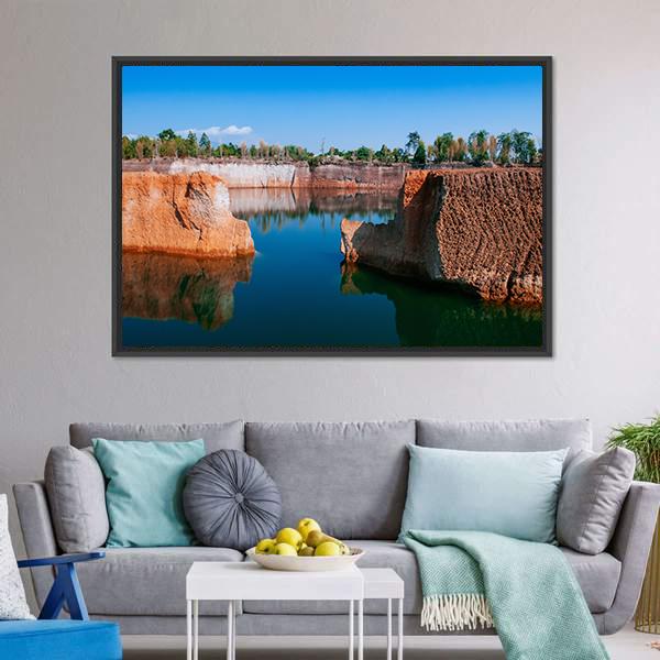 Chiang Mai Grand Canyon Canvas Wall Art-5 Horizontal-Gallery Wrap-22" x 12"-Tiaracle