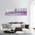 Chicago City Skyline Panoramic Canvas Wall Art-3 Piece-25" x 08"-Tiaracle