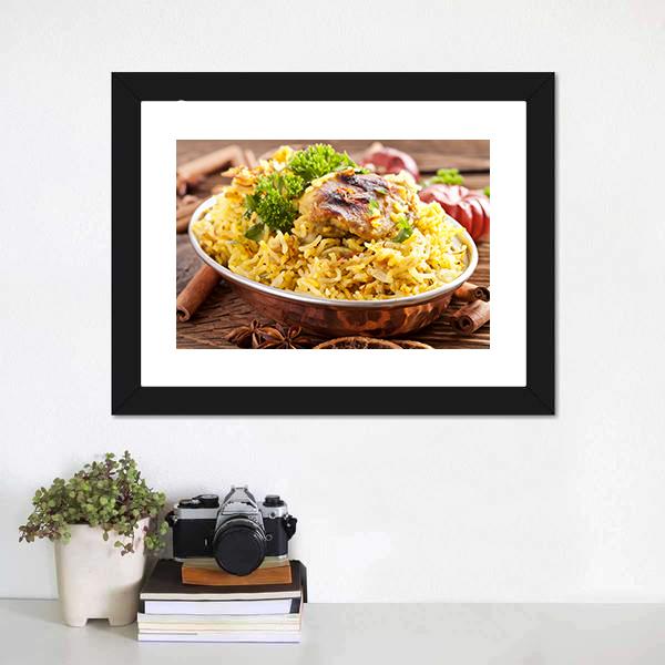 Chicken Biryani Canvas Wall Art-3 Horizontal-Gallery Wrap-25" x 16"-Tiaracle