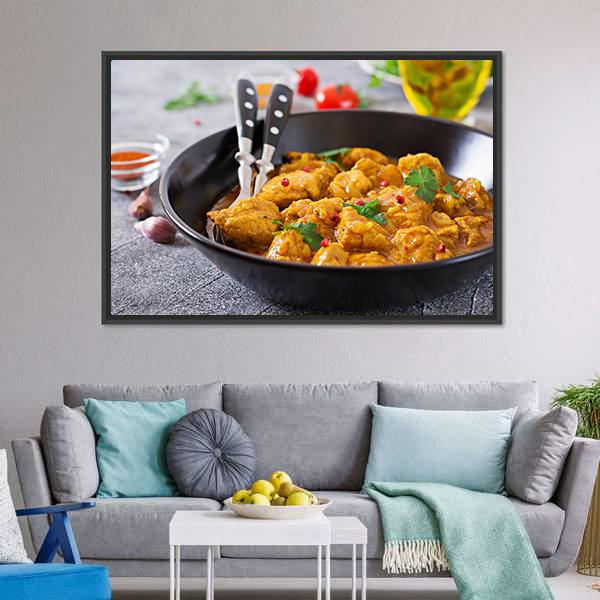 Chicken Curry Canvas Wall Art-5 Horizontal-Gallery Wrap-22" x 12"-Tiaracle
