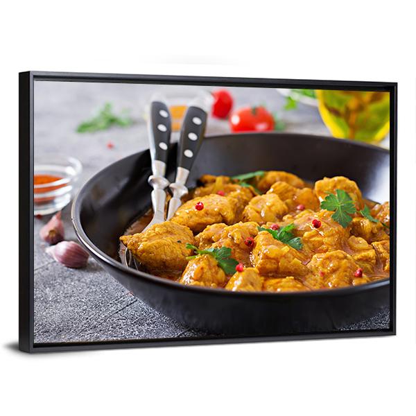 Chicken Curry Canvas Wall Art-3 Horizontal-Gallery Wrap-25" x 16"-Tiaracle