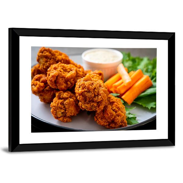 Chicken Wings Canvas Wall Art-3 Horizontal-Gallery Wrap-25" x 16"-Tiaracle