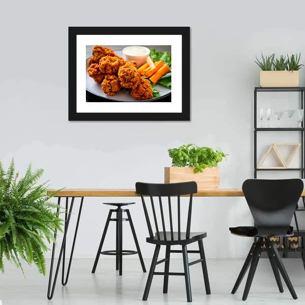 Chicken Wings Canvas Wall Art-3 Horizontal-Gallery Wrap-25" x 16"-Tiaracle