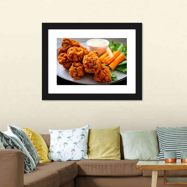 Chicken Wings Canvas Wall Art-3 Horizontal-Gallery Wrap-25" x 16"-Tiaracle