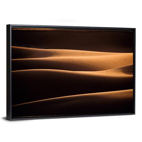 Chigaga Sand Dunes Canvas Wall Art-3 Horizontal-Gallery Wrap-25" x 16"-Tiaracle