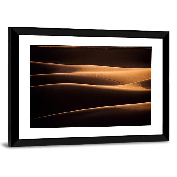 Chigaga Sand Dunes Canvas Wall Art-3 Horizontal-Gallery Wrap-25" x 16"-Tiaracle