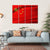 Chinese Flag Canvas Wall Art-4 Horizontal-Gallery Wrap-34" x 24"-Tiaracle