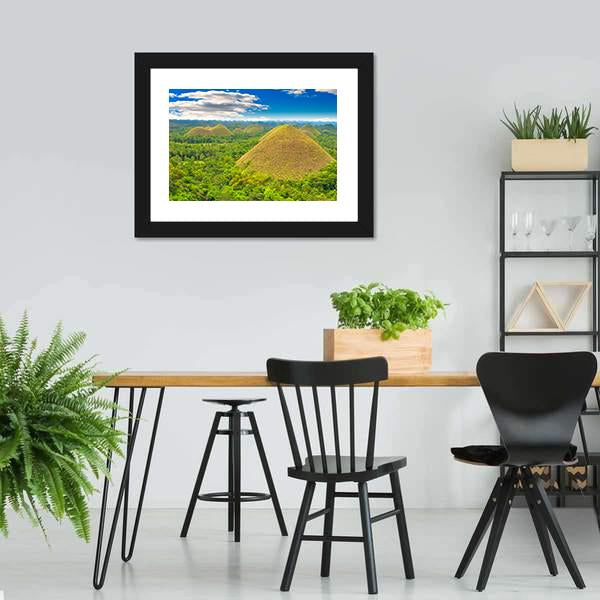 Chocolate Hills Canvas Wall Art-3 Horizontal-Gallery Wrap-25" x 16"-Tiaracle