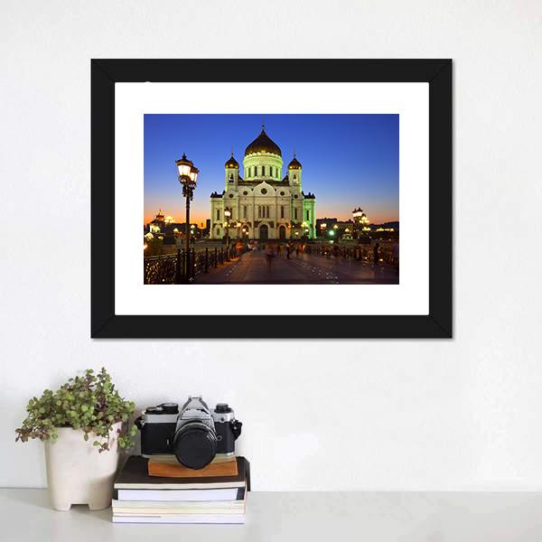 Christ The Savior Cathedral Canvas Wall Art-5 Horizontal-Gallery Wrap-22" x 12"-Tiaracle