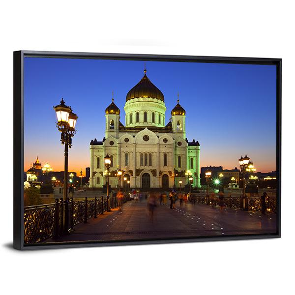 Christ The Savior Cathedral Canvas Wall Art-5 Horizontal-Gallery Wrap-22" x 12"-Tiaracle