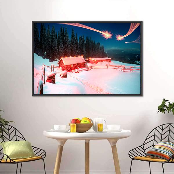 Christening On Mount Kukul Canvas Wall Art-1 Piece-Floating Frame-24" x 16"-Tiaracle