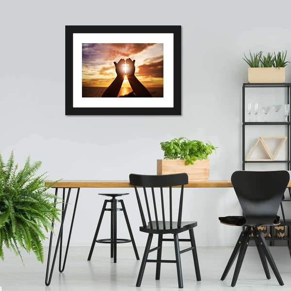 Christian Religion Concept Canvas Wall Art-3 Horizontal-Gallery Wrap-25" x 16"-Tiaracle