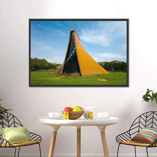 Church In Taichung Canvas Wall Art-1 Piece-Floating Frame-24" x 16"-Tiaracle