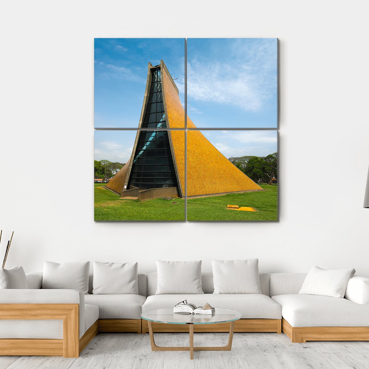 Church In Taichung Canvas Wall Art-4 Square-Gallery Wrap-17" x 17"-Tiaracle