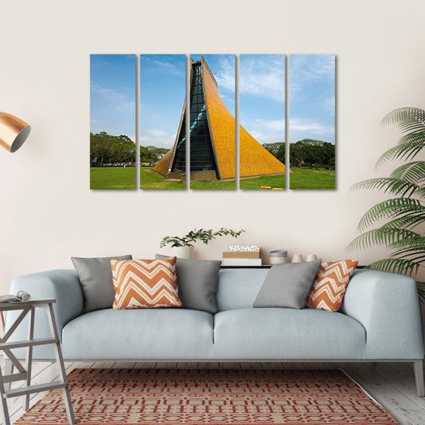 Church In Taichung Canvas Wall Art-5 Horizontal-Gallery Wrap-22" x 12"-Tiaracle