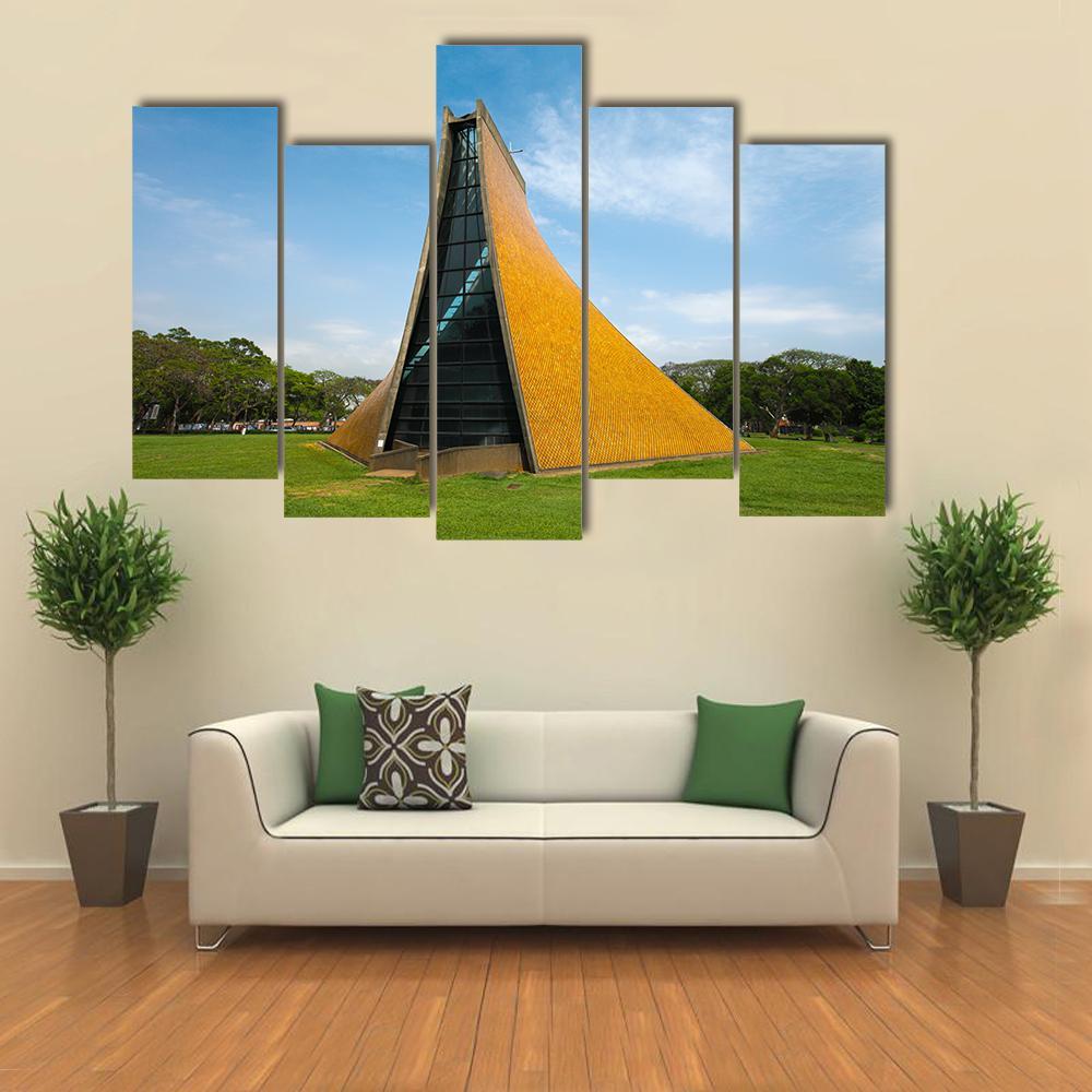 Church In Taichung Canvas Wall Art-5 Pop-Gallery Wrap-47" x 32"-Tiaracle