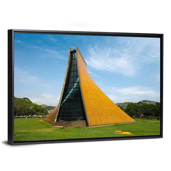 Church In Taichung Canvas Wall Art-3 Horizontal-Gallery Wrap-25" x 16"-Tiaracle
