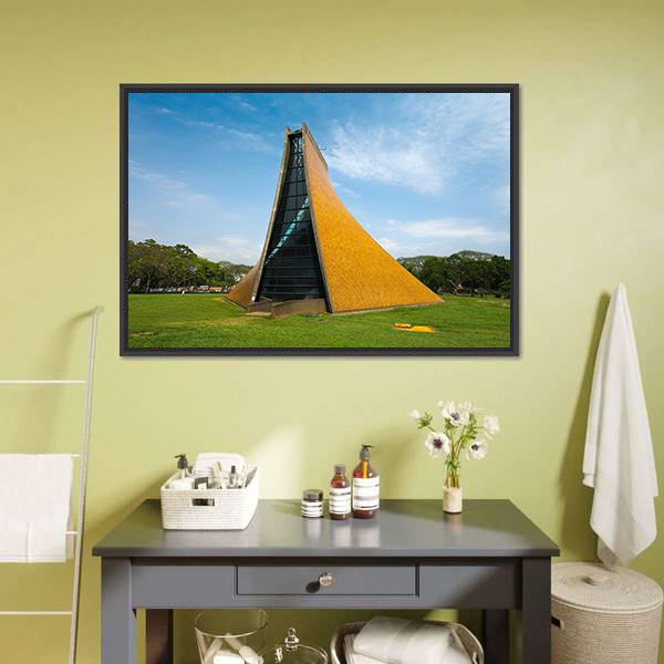 Church In Taichung Canvas Wall Art-3 Horizontal-Gallery Wrap-25" x 16"-Tiaracle